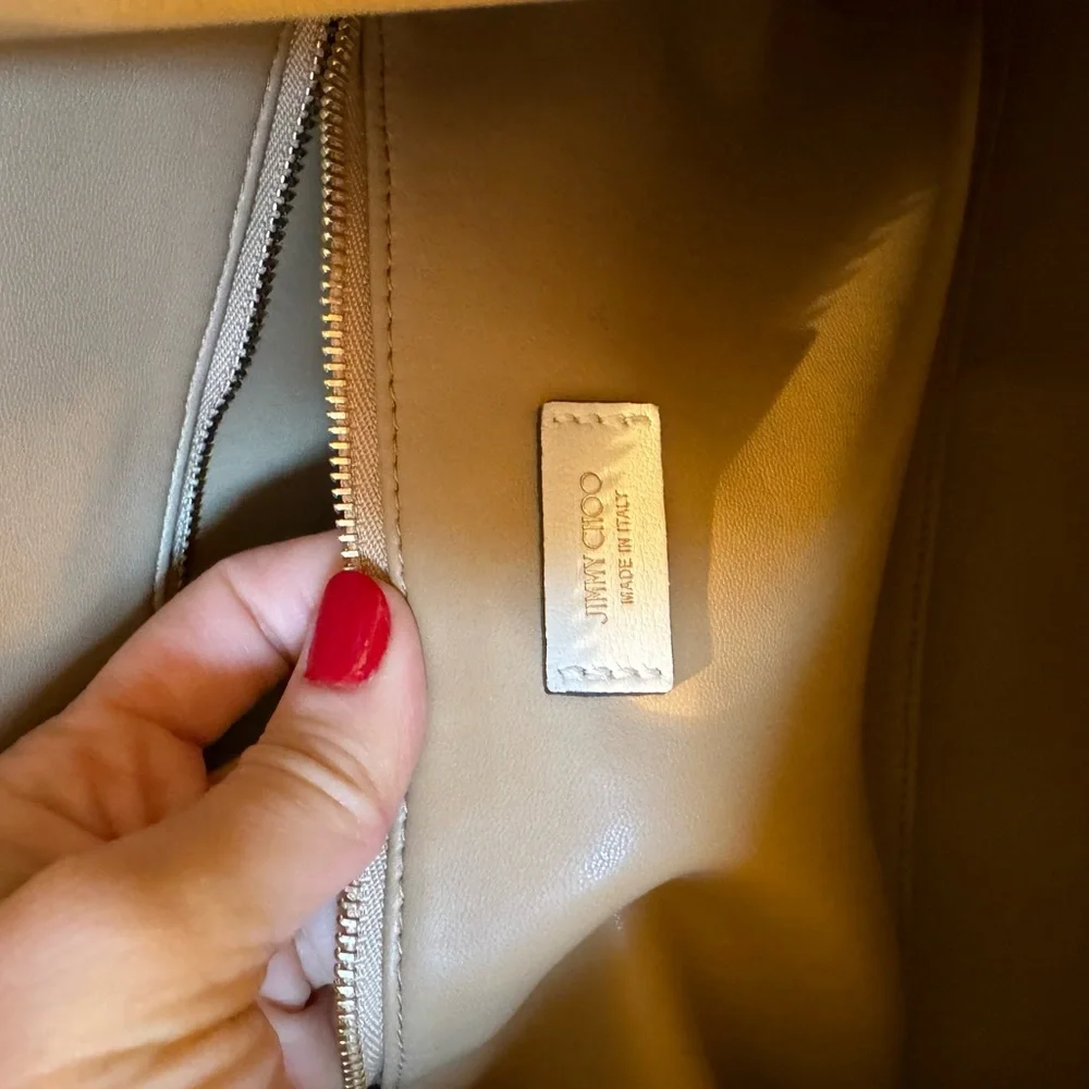 Like NEW Jimmy Choo MEDIUM soft hobo bag (cream)